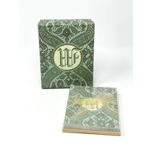 NEW Paula Scaletta Boxed Set Monogrammed Initial Notecards Letter M Blue Green